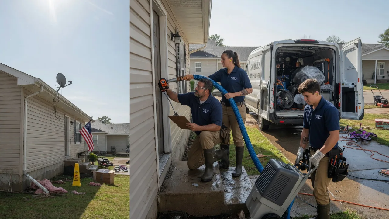 Ceiling Water Damage Restoration in Meridian, OK near me